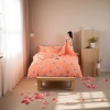 The pure cotton 60-piece duvet cover, four-piece set and bedding are fresh, breathable, soft and comfortable Specification image
